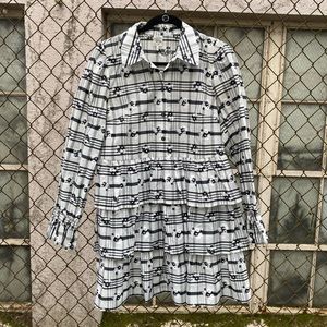 Long sleeve Ruffled Flower Dress